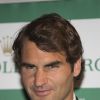 Roger Federer lors du Grand Gala du Tennis à Monaco le 18 avril 2014. 