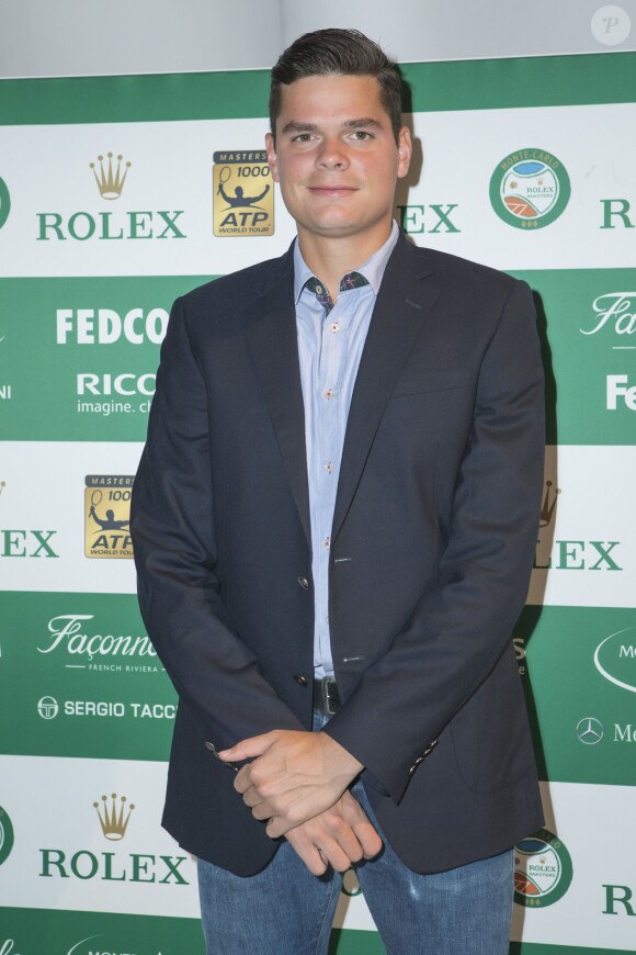 Milos Raonic lors du Grand Gala du Tennis à Monaco le 18 avril 2014. 