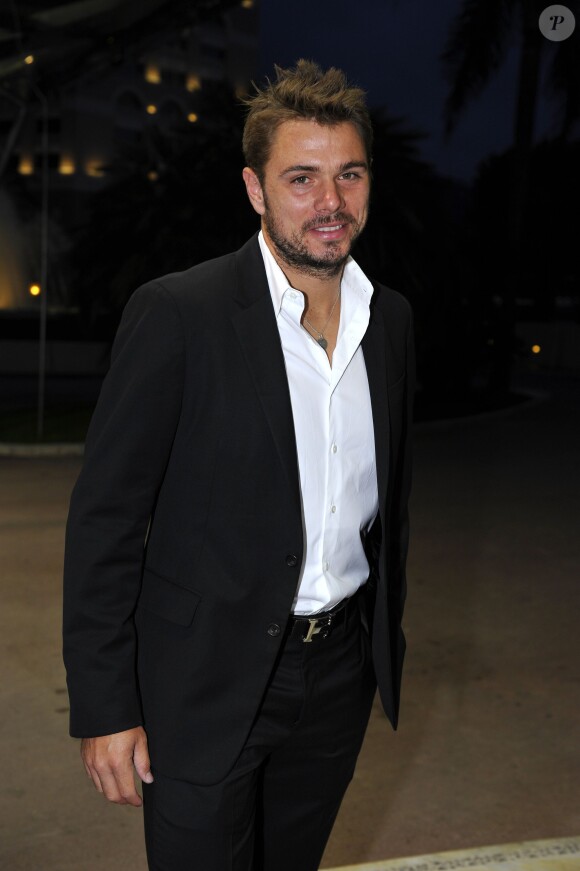 Stanislas Wawrinka lors du Grand Gala du Tennis à Monaco le 18 avril 2014. 