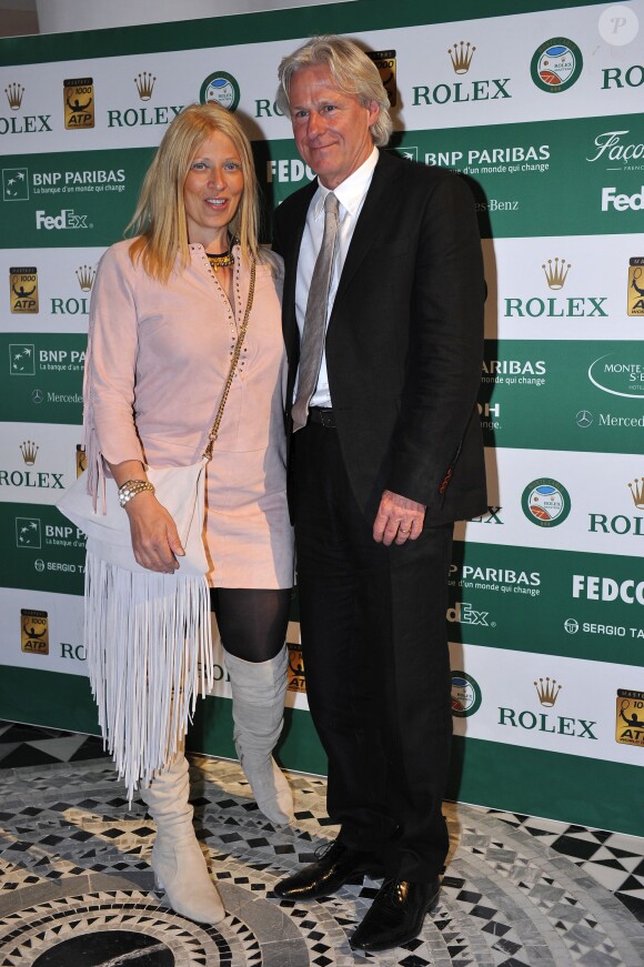 Björn Borg, Patricia Borg lors du Grand Gala du Tennis à Monaco le 18 avril 2014. 