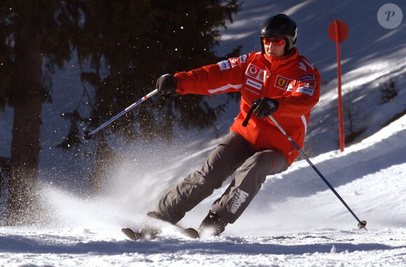 Michael Schumacher à Madonna di Campiglio, le 13 janvier 2005