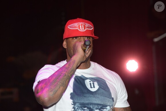 Le rappeur Booba en aftershow au Vip Room, à Paris, le 13 novembre 2013.