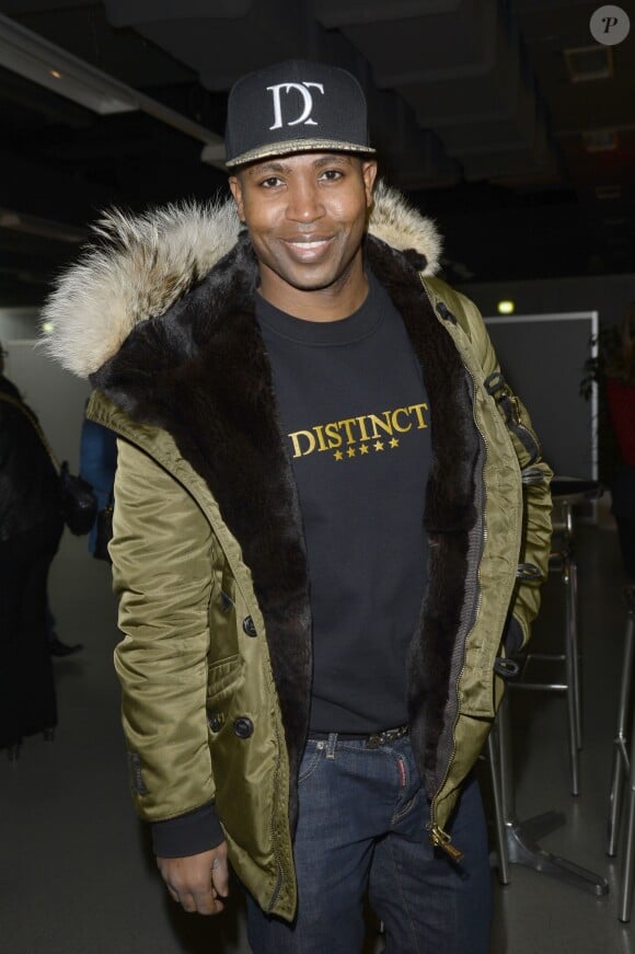 Rohff au concert de Céline Dion au POPB de Paris, le 5 décembre 2013.