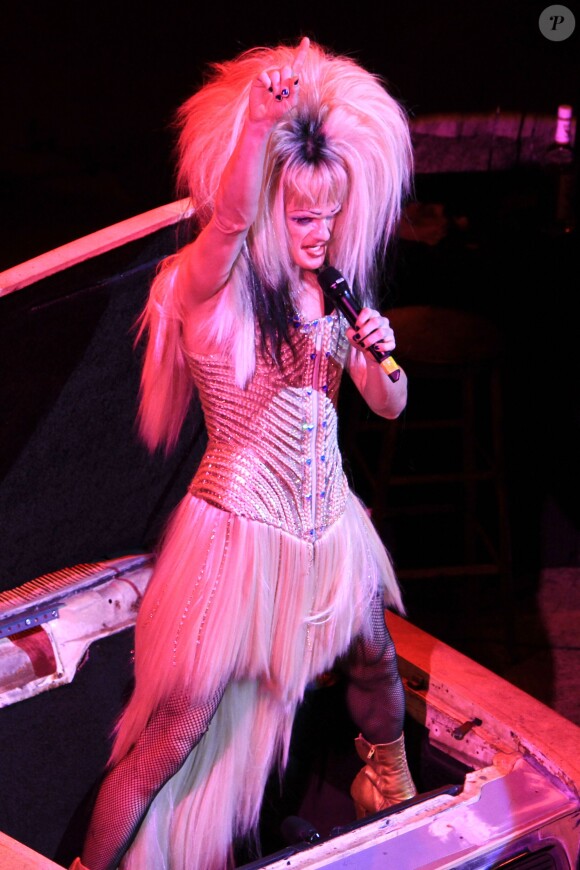 Neil Patrick Harris dans la comédie musicale Hedwig and the Angry inch au Belasco Theater de New York, le 31 mars 2014.