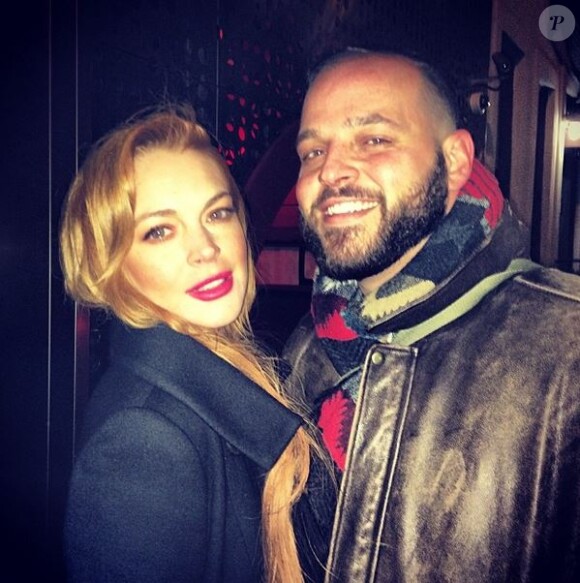 Lindsay Lohan et Daniel Franzese à New York, le 5 février 2014.