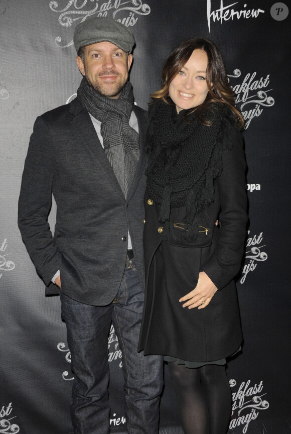 Jason Sudeikis, Olivia Wilde à New York, le 20 mars 2013.