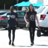 Exclusif - Kendall Jenner, de sortie avec un ami dans le quartier de Studio City. Los Angeles, le 23 avril 2014.
