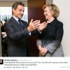 Nicolas Sarkozy a partagé une photo de sa rencontre avec Hillary Clinton, le 24 avril 2014.