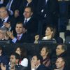 Le prince Felipe et la princesse Letizia d'Espagne ont assisté le 22 avril 2014 à la demi-finale aller de Ligue des Champions entre l'Atletico Madrid et Chelsea, au stade Vicente Calderon.
