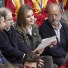 La princesse Letizia d'Espagne a assisté à Valladolid le 24 avril 2014 à la première journée des championnats scolaires de volley-ball.