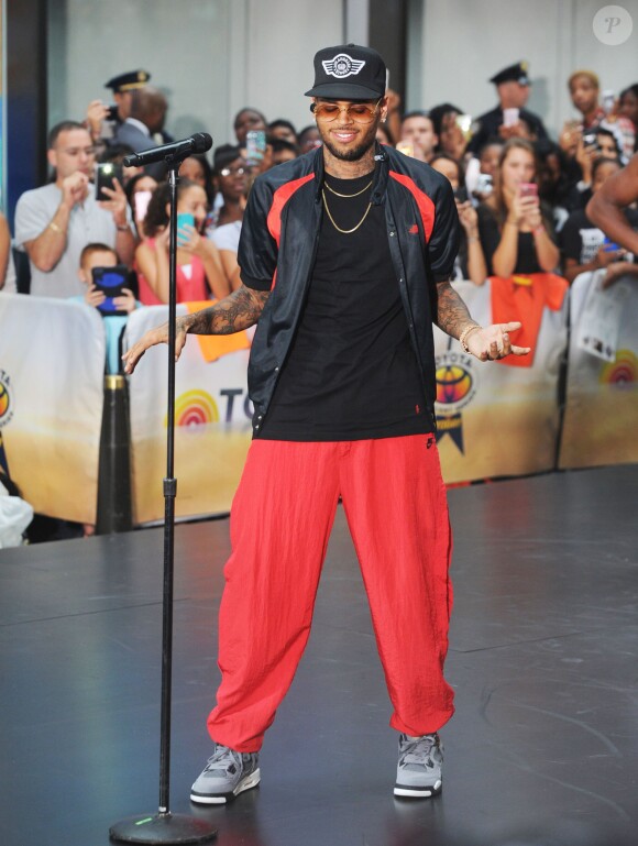 Le rappeur Chris Brown lors de l'émission "Today" à New York, le 30 août 2013.