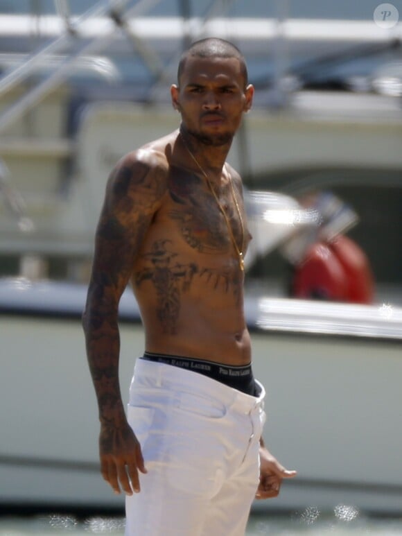 Exclusif - Chris Brown à Hawaii. Le 26 août 2013.