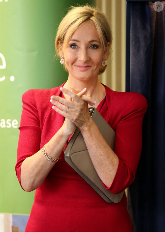 J.K. Rowling à Edimbourg, le 8 octobre 2013.
