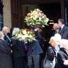 Les obsèques du réalisateur Michel Lang en l'église Notre-Dame de Grâce de Passy à Paris le 29 avril 2014