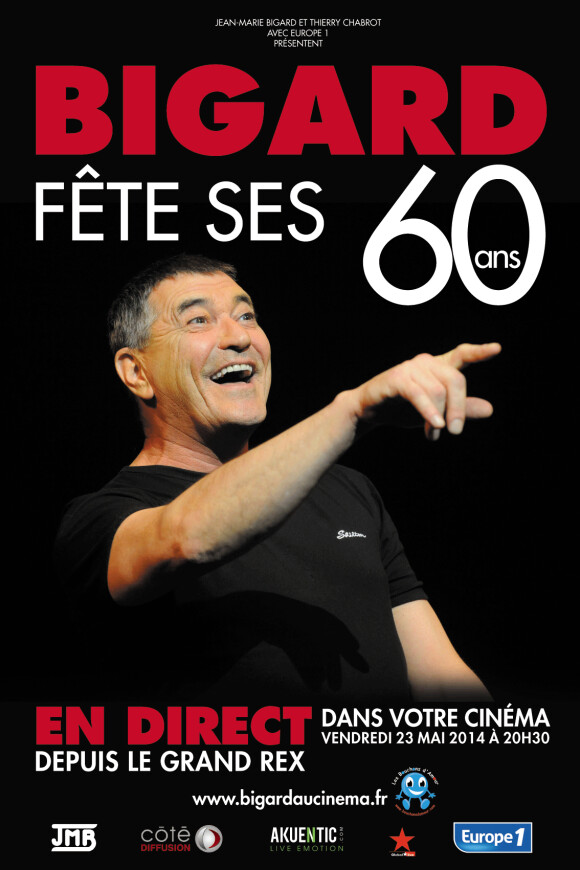 "Jean-Marie Bigard fête ses 60 ans" au Grand Rex, à Paris le 23 mai 2014.
