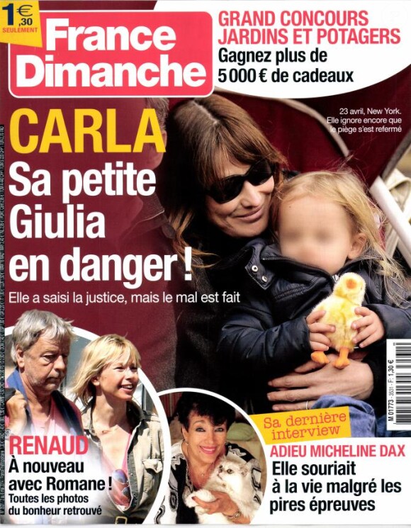 Claude Barzotti s'est confié au magazine France Dimanche, en kiosques le 2 mai 2014.