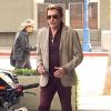 Johnny Hallyday à West Hollywood. Le 17 avril 2014.