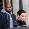 Kim Kardashian et Kanye West à Paris, le 14 avril 2014. 