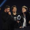 One Direction : Liam Payne, Harry Styles, Zayn Malik, Niall Horan et Louis Tomlinson - Soirée des "Brit Awards 2014" à Londres le 19 février 2014.