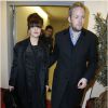 Lily Allen et son mari Sam Cooper, à Paris le 26 février 2013.