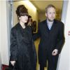 Lily Allen et son mari Sam Cooper, à Paris le 26 février 2013.