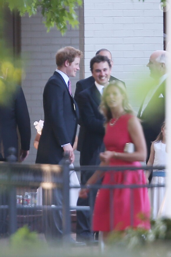 Le prince Harry au mariage de son proche ami Guy Pelly et d'Elizabeth Wilson, le 3 mai 2014 à Memphis, au Hunt and Polo Club.
