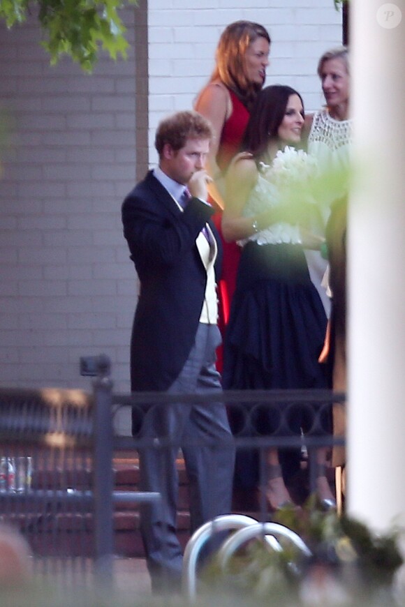 Le prince Harry au mariage de son proche ami Guy Pelly et d'Elizabeth Wilson, le 3 mai 2014 à Memphis, au Hunt and Polo Club.