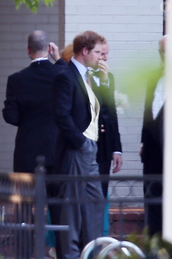 Le prince Harry au mariage de son proche ami Guy Pelly et d'Elizabeth Wilson, le 3 mai 2014 à Memphis, au Hunt and Polo Club.