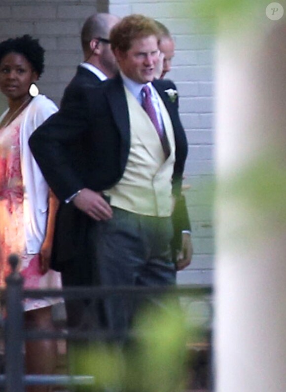 Le prince Harry au mariage de son ami Guy Pelly avec Elizabeth Wilson, le 3 mai 2014 au Hunt and Polo Club de Memphis