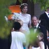 Elizabeth Wilson lors de son mariage avec Guy Pelly, ami des princes William et Harry (qui étaient présents), le 3 mai 2014 à Memphis.