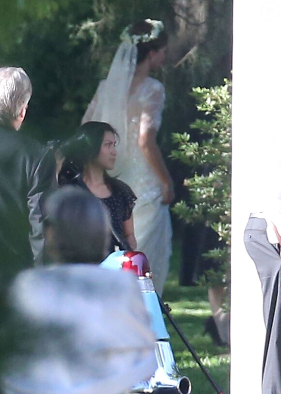 Elizabeth Wilson lors de son mariage avec Guy Pelly, ami des princes William et Harry (qui étaient présents), le 3 mai 2014 à Memphis.