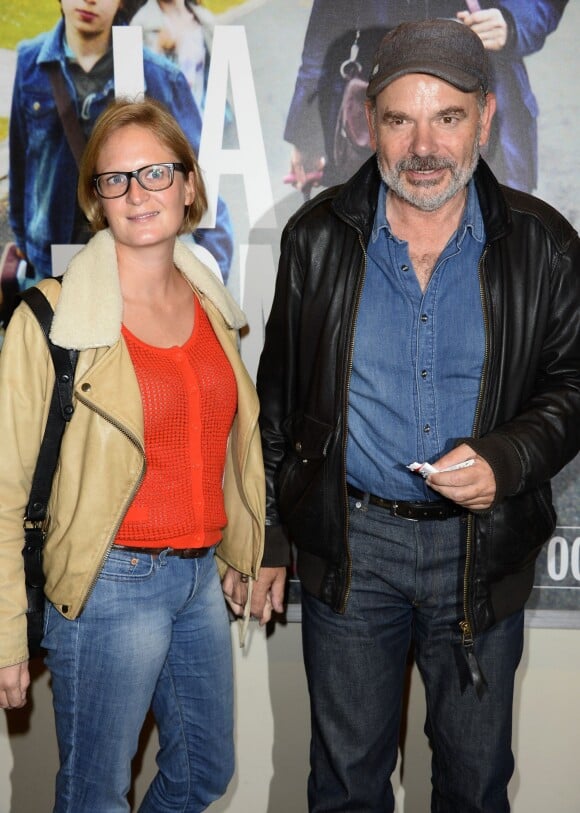 Jean-Pierre Darroussin et sa compagne Anna Novion à Paris le 1er octobre 2013.
