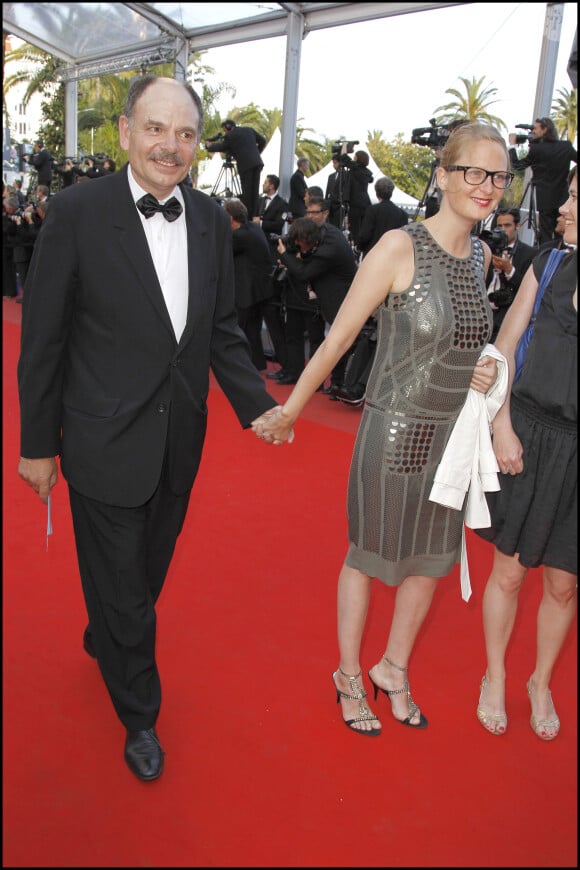 Jean-Pierre Darroussin et sa compagne Anna Novion à Cannes le 22 mai 2010.