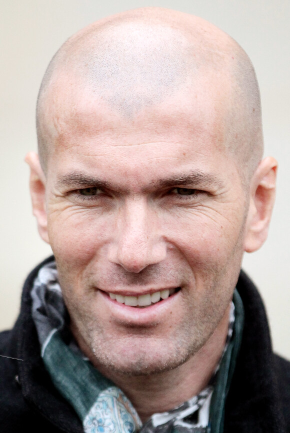 Zinédine Zidane au Hailan à Bordeaux, le centre d'entraînement des Girondins Bordeaux, le 11 avril 2013