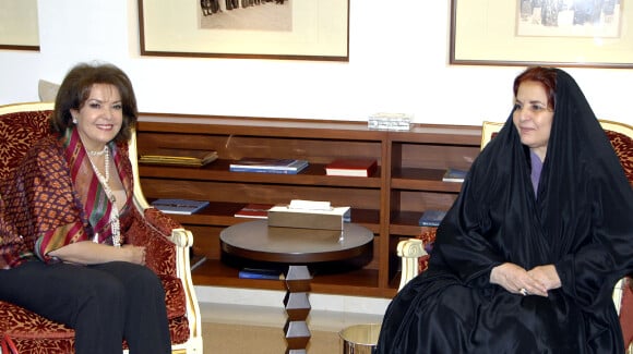 Baria Alamuddin, mère d'Amal Alamuddin, la fiancée de George Clooney (photo non datée), à Manama,  le 21 janvier 2010