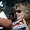 Jane Fonda arrive à Nice, le 13 mai 2014.
