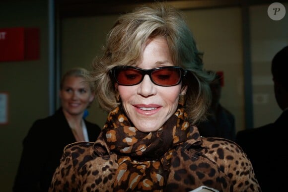 Jane Fonda arrive à Nice, le 13 mai 2014.