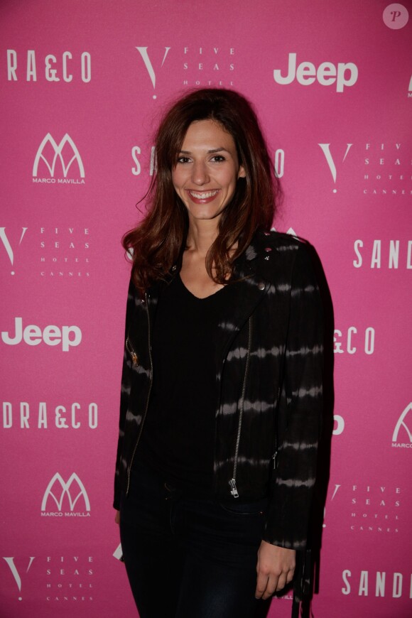 Doria Tillier  lors de la soirée "Sandra and Co" au Five Seas Hotel à Cannes, le 13 mai 2014, la veille du Festival