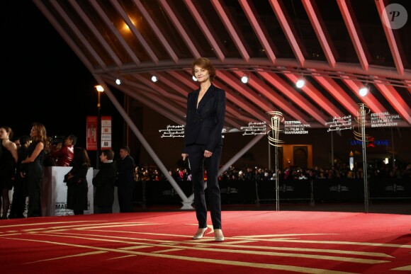 Charlotte Rampling (habillée en Dior) - Troisieme jour du 13e Festival International du Film de Marrakech le 1er décembre 2013.