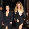 Kim et Khloé Kardashian quittent l'hôtel Trump Soho à Manhattan, New York, le 15 mai 2014.