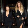 Kim et Khloé Kardashian quittent l'hôtel Trump Soho à Manhattan, New York, le 15 mai 2014.