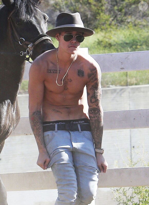 Justin Bieber à Los Angeles, le 12 mai 2014.