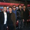 Robbie Williams, Gary Barlow, Mark Owen, Howard Donald et Jason Orange, invités de l'émission X Factor, à Copenhague, le 24 mars 2011.
