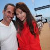 Exclusif - Le réalisateur Pitof, l'actrice chinoise Jin Shan - Déjeuner sur la plage du Majestic organisé par AlloCiné/Pure People et le groupe Lucien Barrière en partenariat avec des acteurs et des réalisateurs du monde du cinéma à l'occasion du 67e festival du film de Cannes à Cannes le 15 mai 2014.