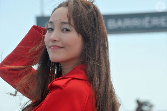 Exclusif - L'actrice chinoise Jin Shan - Déjeuner sur la plage du Majestic organisé par AlloCiné et le groupe Lucien Barrière avec des acteurs et des réalisateurs du monde du cinéma à l'occasion du 67e festival du film de Cannes à Cannes le 15 mai 2014.