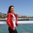  Exclusif - Valérie Kaprisky  devant l'hôtel Majestic Barrière à l'occasion du 67e Festival du film de Cannes à Cannes le 15 mai 2014  