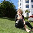  Exclusif - Nicole Garcia  devant l'hôtel Majestic Barrière à l'occasion du 67e Festival du film de Cannes à Cannes le 15 mai 2014  