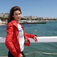  Exclusif - Valérie Kaprisky devant l'hôtel Majestic Barrière à l'occasion du 67e Festival du film de Cannes à Cannes le 15 mai 2014 