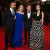 Ned Benson, Jessica Chastain, James McAvoy et Jess Weixler (bijoux Van Cleef & Arpels) - Montée des marches du film " Relatos Salvajes " lors du 67 ème Festival du film de Cannes – Cannes le 17 mai 2014.