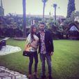 Vanessa Lawrens et Julien Guirado amoureux à St-Tropez, le 14 mai 2014.